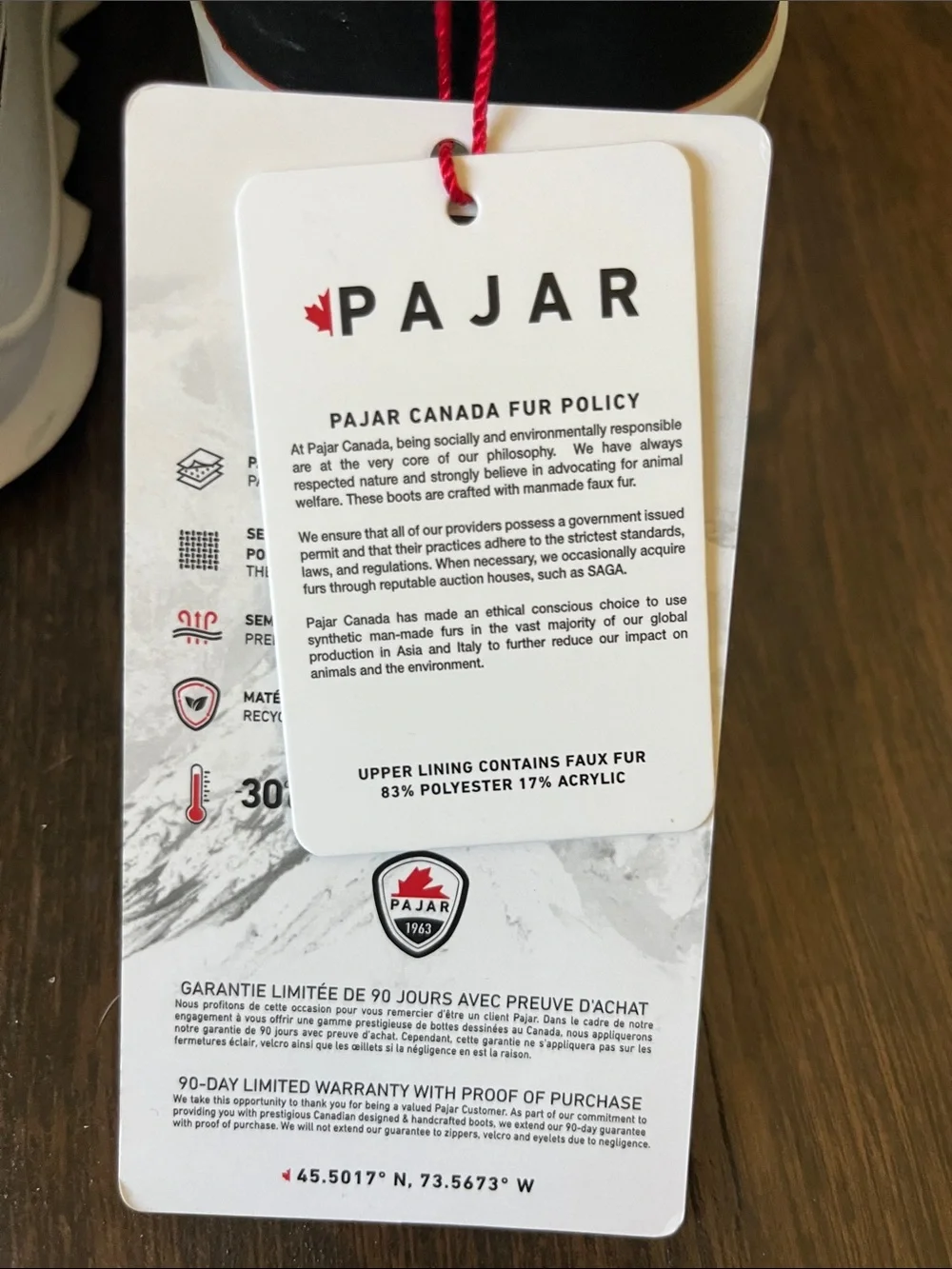 NWT PAJAR Gala Waterproof Boots